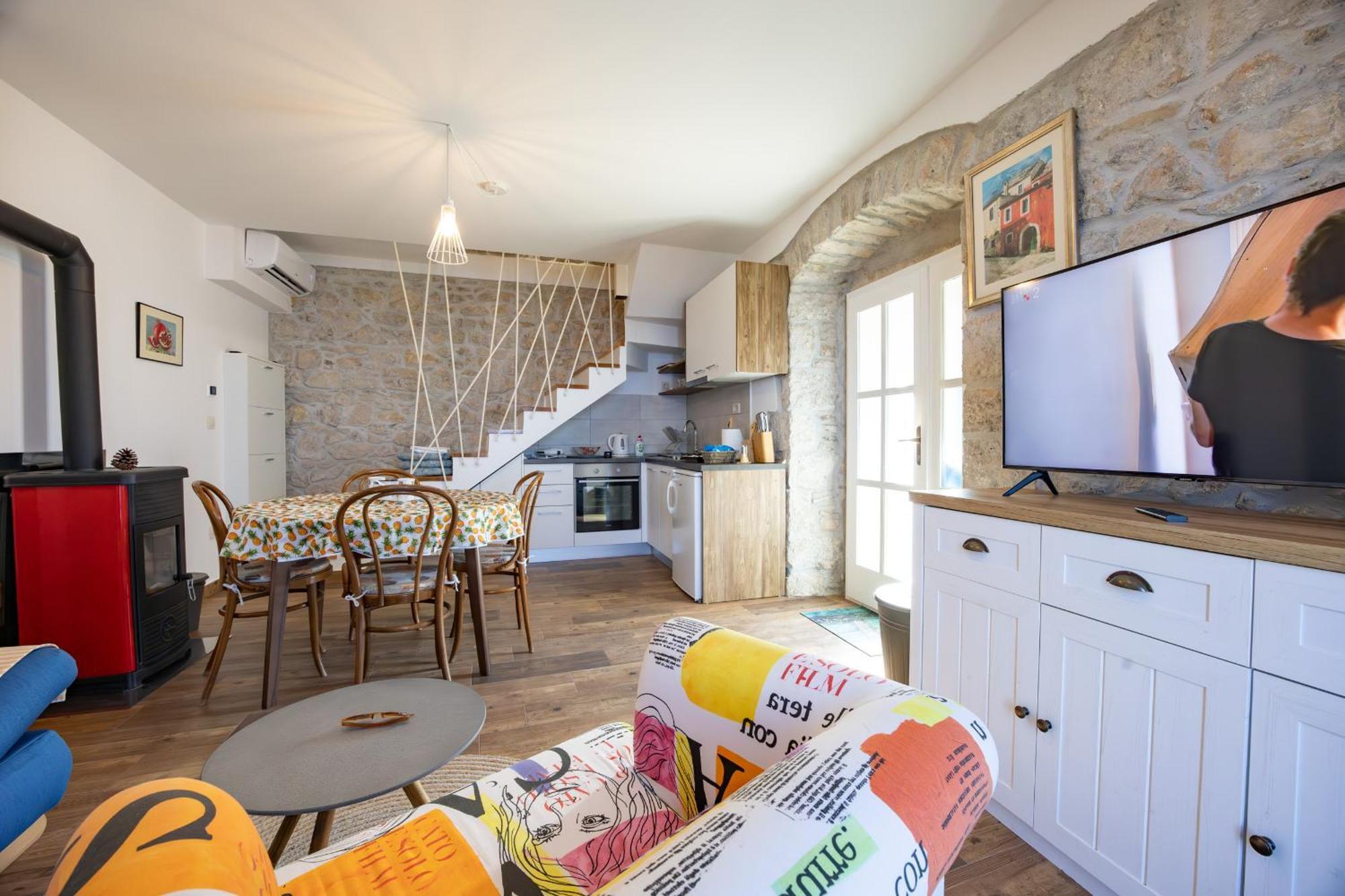 Вилла Stone House Kurtic Stara Подгора Экстерьер фото